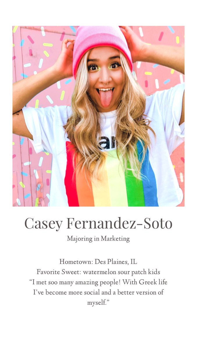 Introducing the first wave of Pi Chis for 2019! These beautiful women will be guiding PNMs through formal recruitment. They are not here to judge or have a say in their sororities process. So feel free to be honest and ask questions.