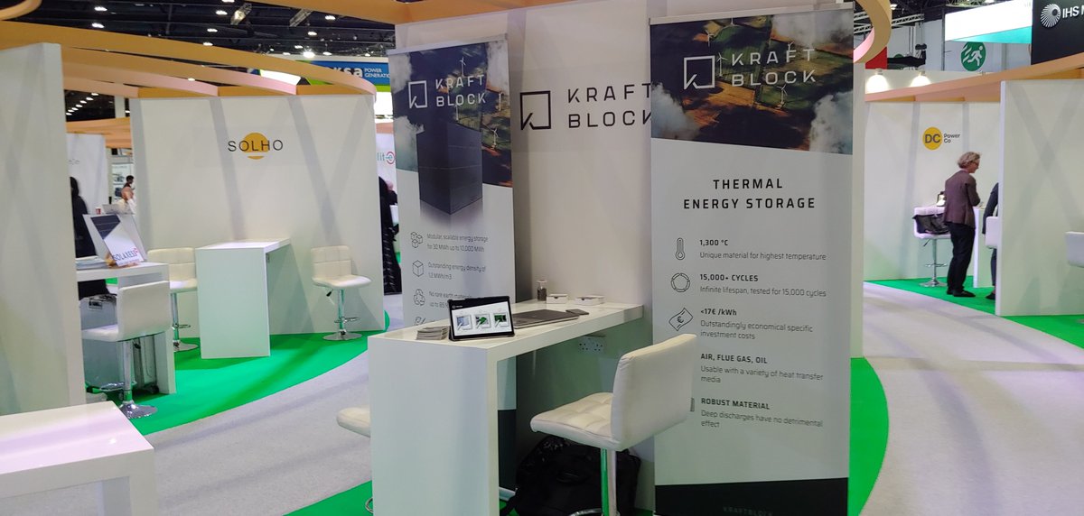 KraftblockE's tweet photo. Great start at #WEC19. Small but efficient, our booth ;) #kraftblock #climatechange #energy https://t.co/yNU7Bk9liC