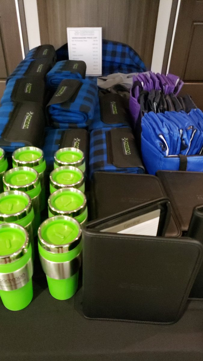 Great variety of CEF branded merchandise available at booth - stop by and check it out! All proceeds support our student initiatives. #commonf19 #commonug