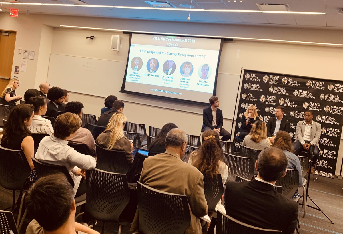 vrtechsummit's tweet image. Pleased to have our third and final panel of speakers discussing the reasons top platforms and resources available to pioneers in VR and AR industry and startup ecosystem! #vrtechsummit19 #futuretechweek #virtualreality #gseaccelerator19