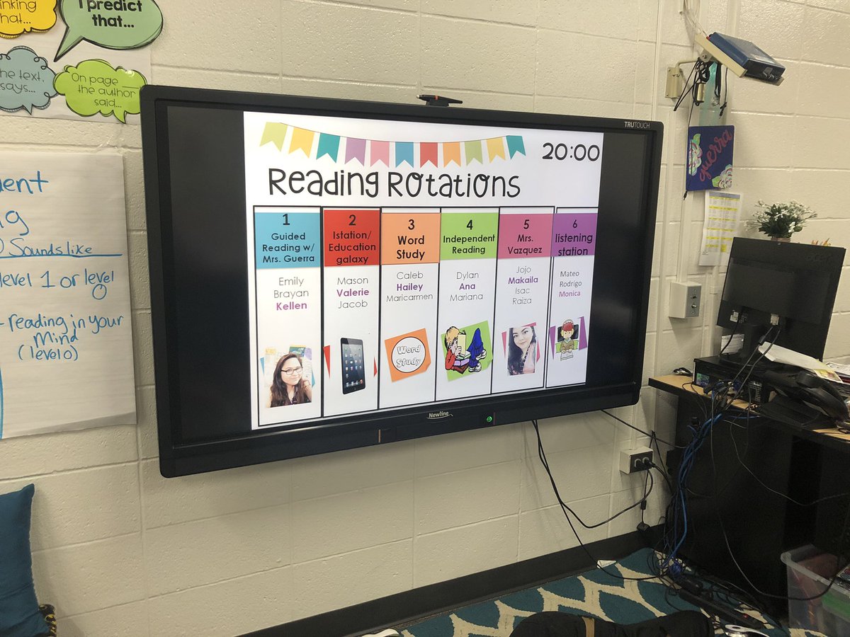 CastilloRocio_'s tweet photo. Great things happening in Mrs. Guerra’s 2nd grade class. She’s using technology to display station rotations with a timer to stay on schedule and a bulletin board dedicated to phonics! @RoyalwoodLions @lorenarojo @KendraBlessed https://t.co/J0ROD47Bwh