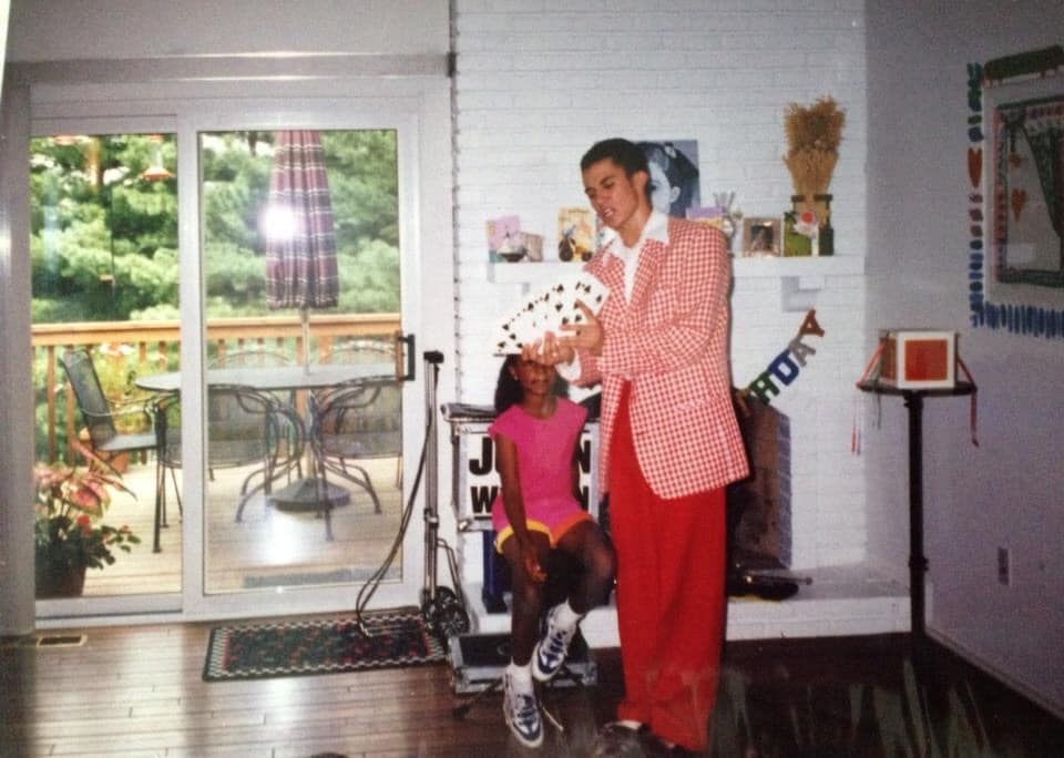 Justin_Willman's tweet photo. High School Magishing. Thank you to #Amyf-h for reminding me how much I miss that amazing plaid blazer!
#magicforhumans #magic #comedy #magician #magictricks https://t.co/uI33uBnH0m