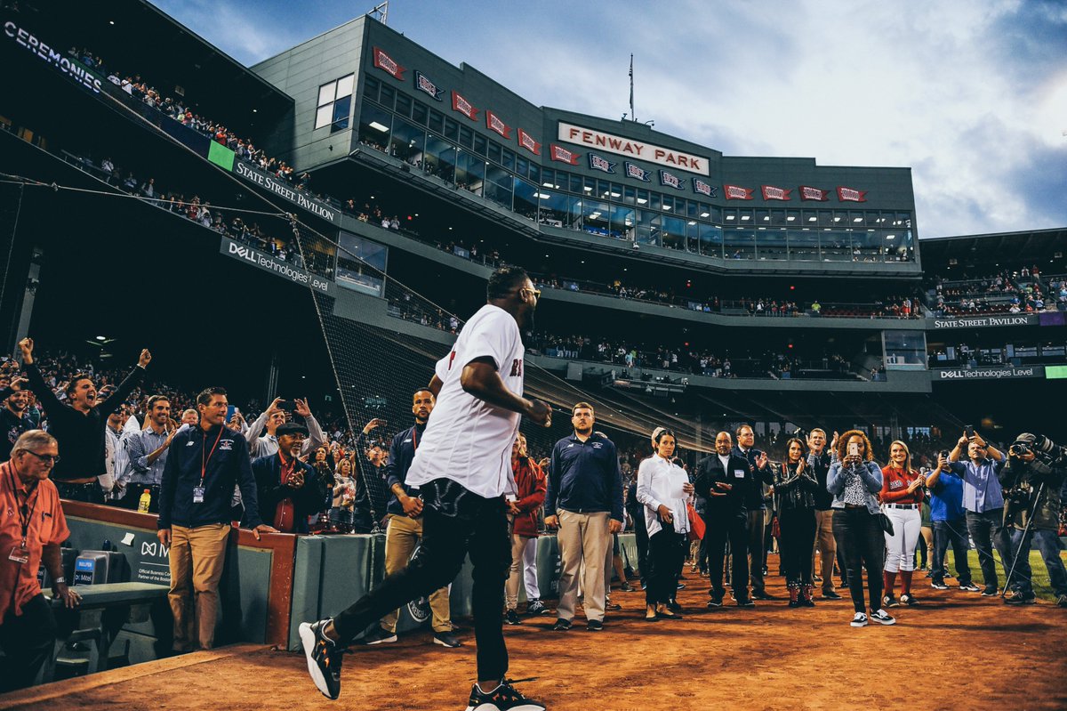 MLB's tweet photo. In Boston, David is Goliath. https://t.co/JeQ9hxlbDO
