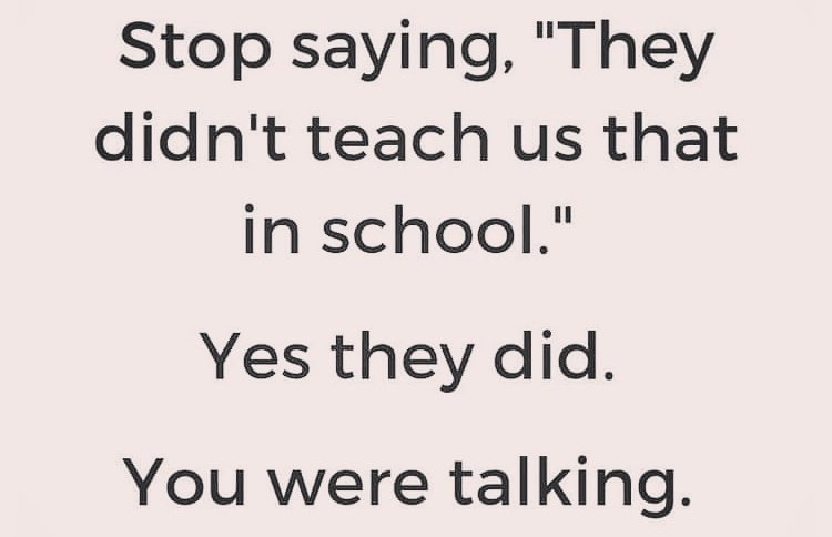 Funny because it's true (mostly) 😂