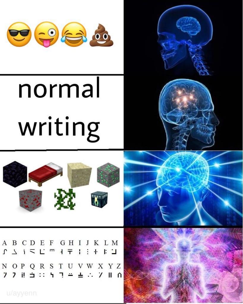 Minecraft Memes Enchantment Table Is Superior Form Of Language