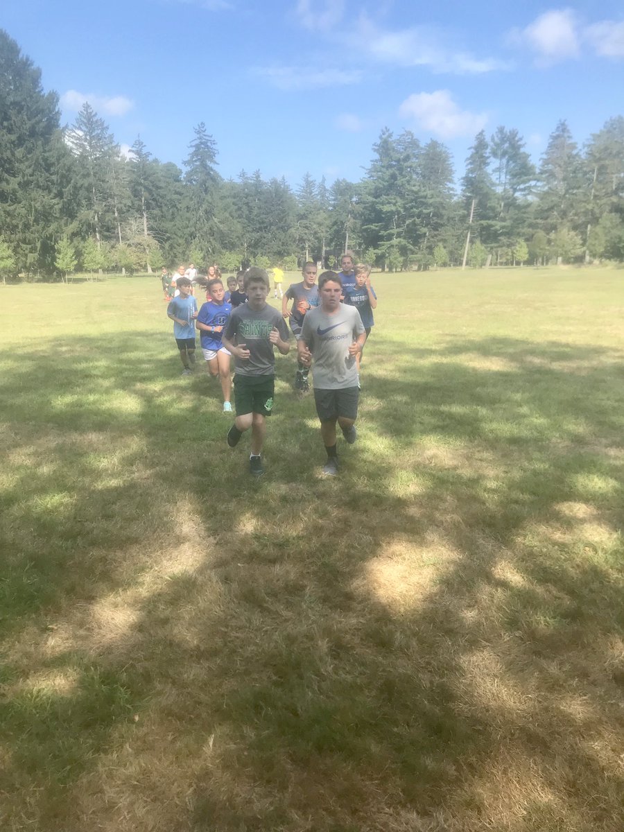 StPeterSchool's tweet photo. Our Saints are off and running! Just 6 days until we take the starting line at the first XC meet of the season! 😇⚓️
#werunxc #saints #practice #teamwork https://t.co/dgBLMmtVSh