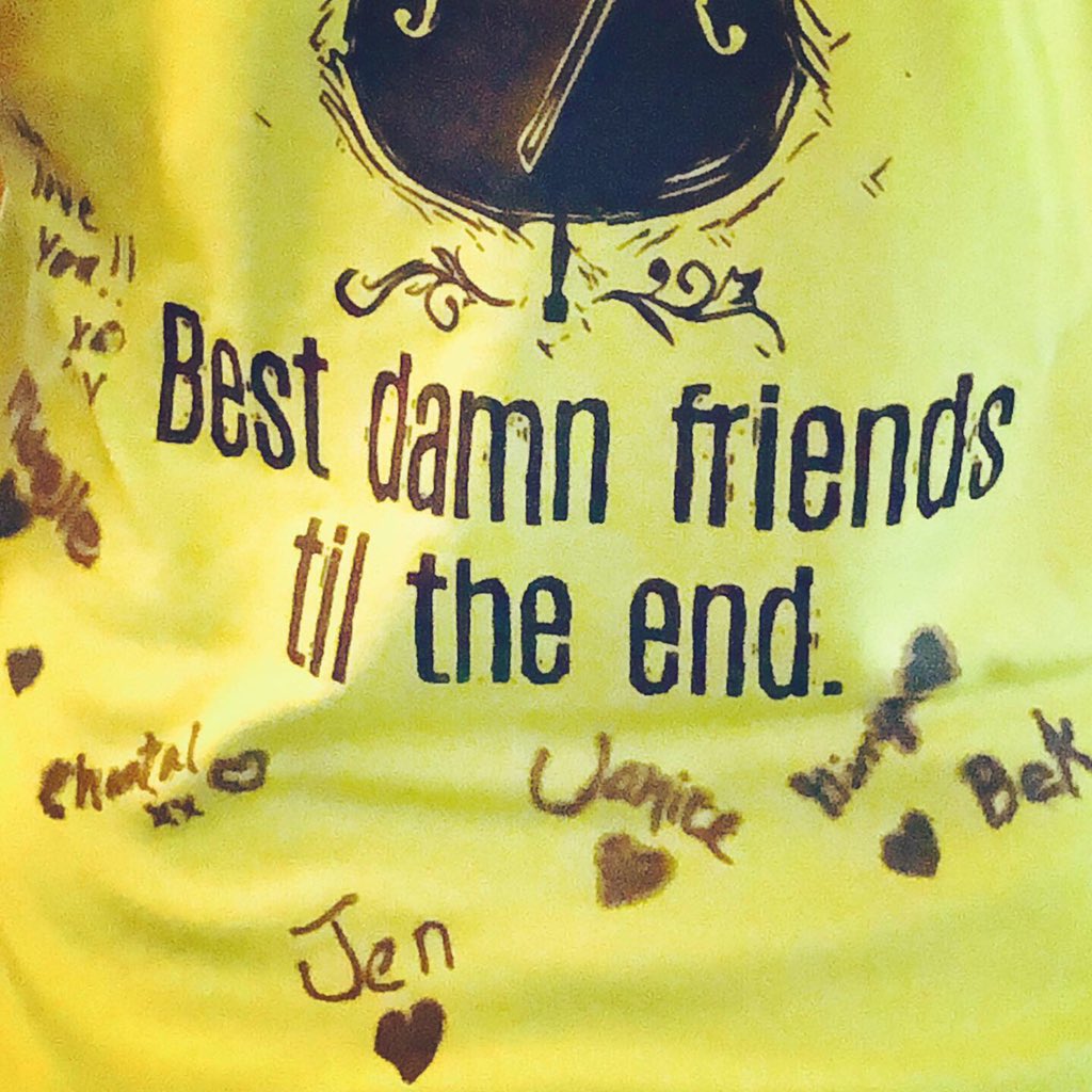 schwinngirl20's tweet photo. I didn’t get to the Nashville reunion, but I did get the shirt—because @barenakedladies friends are the best damn friends. The shirt even says so. #LadiesLadies https://t.co/U8lFs14BCE
