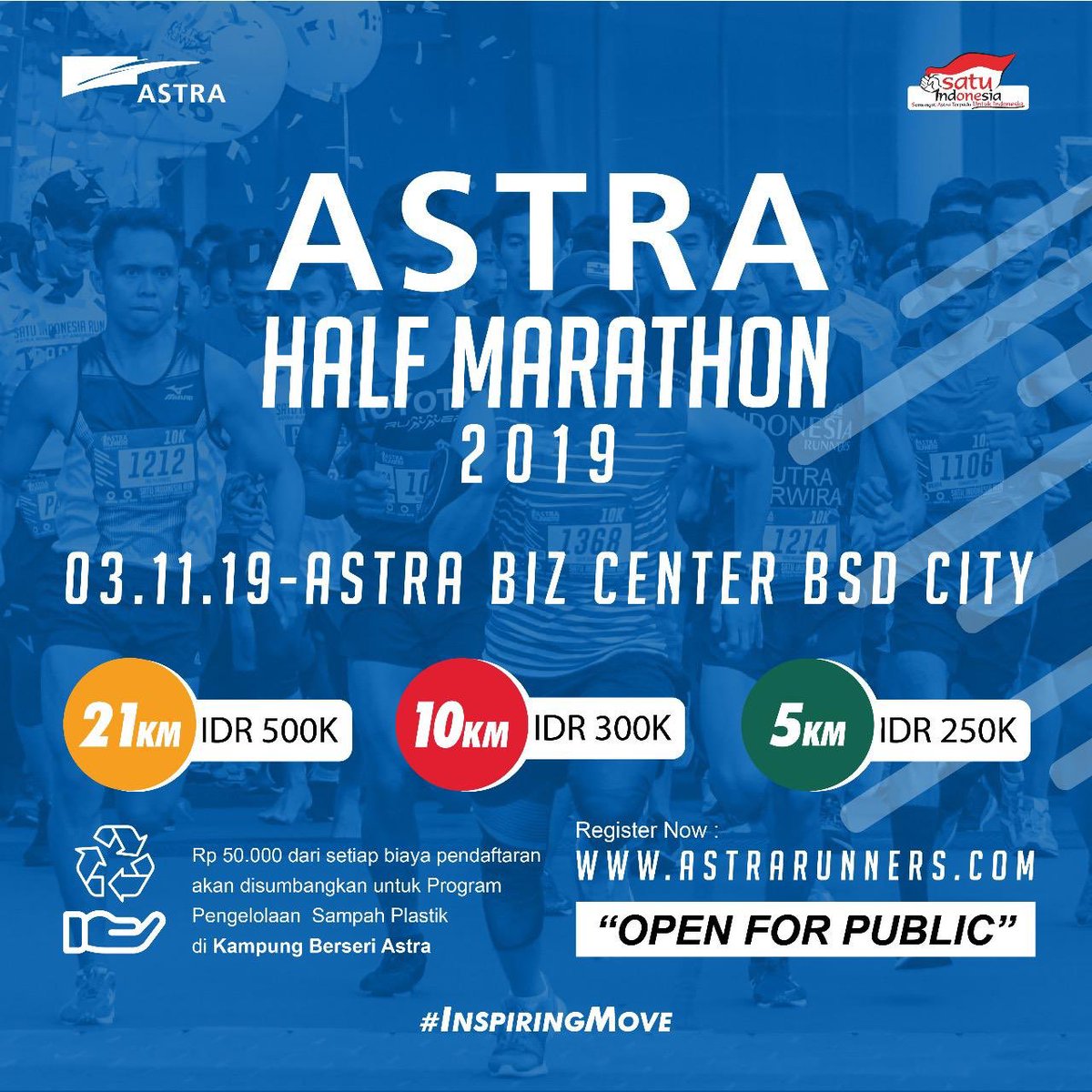 ianegap's tweet photo. Berlari sambil berbagi :) #AstraHalfMarathon #werunwecareweshare #KitaSatuIndonesia 
#astrarunners https://t.co/OawRJjgCl2
