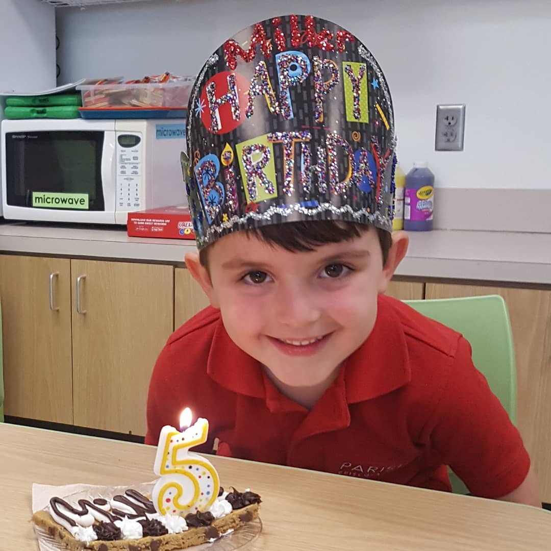 PreKS204's tweet photo. Happy 5th birthday, dear friend!❤🐾💙 #parishLSrocks @parishepiscopal #parishPreK https://t.co/98JMrUZ5s8