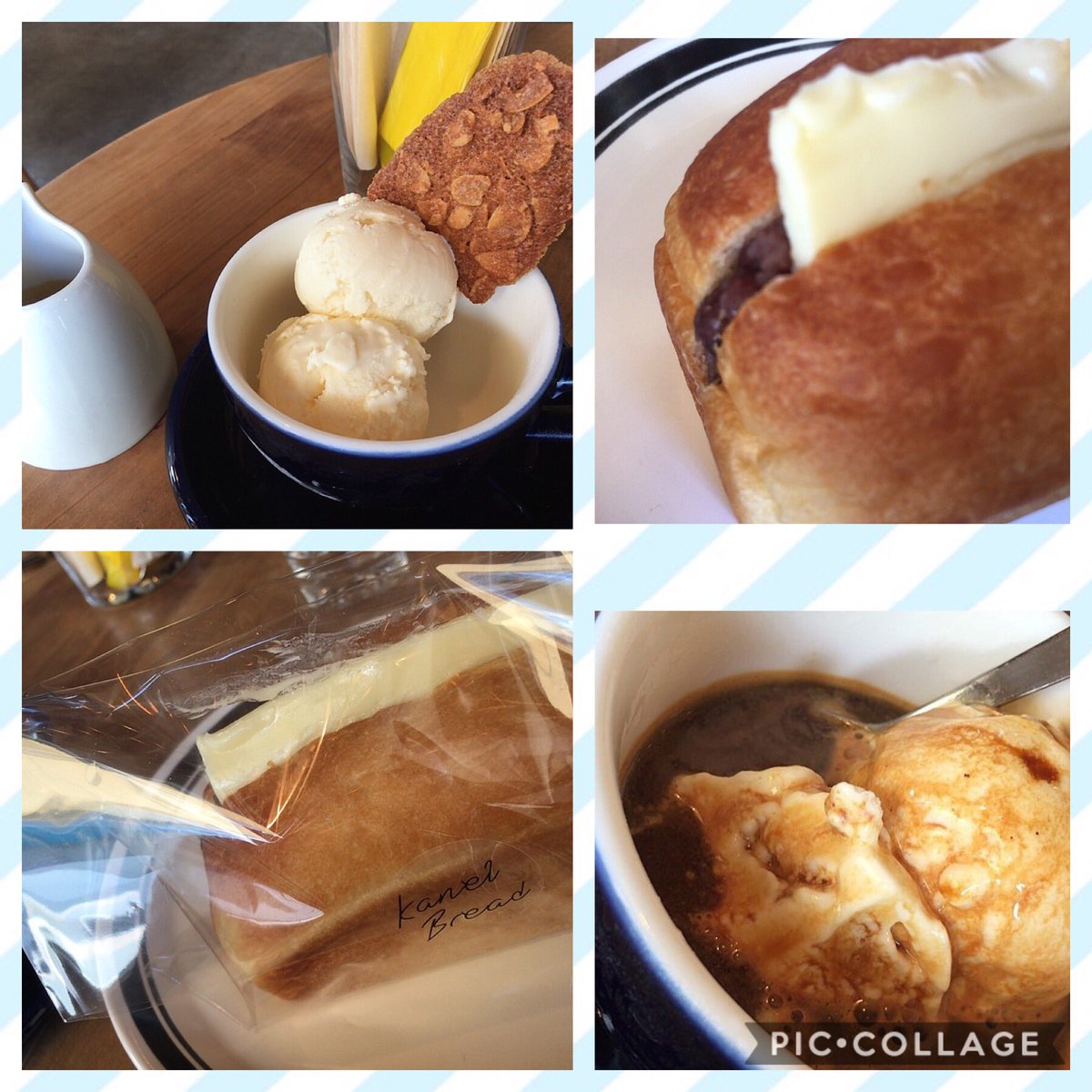 u_moris's tweet photo. 旅のアルバム①
新白河を経由して到着🖐😊
黒磯駅前すぐのパン屋さん
#KANELBREAD
隣接のカフェ
#irisbreadandcoffee
お目当てのライ麦パン
ほんとに粉?とゆーか生地?の
おいしさが天国なの
あんバターサンド!
アフォガード!
ふだんは絶対やらないw
甘×甘の組み合わせでイートイン https://t.co/QdtlHy6Rzl