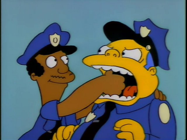 Data Simpson on X: "El programa Policias en Springfield es una parodia del  programa Cops que comenzó en Fox en 1989. Mientras que la canción Bad Cops  es una parodia al tema