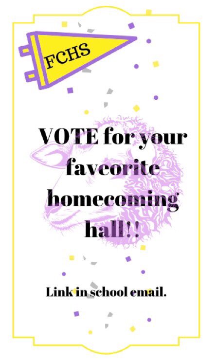 fchslambfam's tweet photo. Lambkins: Vote for your favorite hallway! 🎉 The link is in your email. If you can’t find it, check your clutter. https://t.co/ChAoZeouCP
