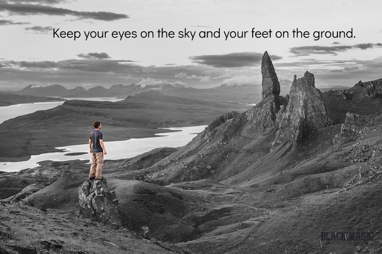 YourBlackMagic's tweet photo. Keep your eyes on the sky and your feet on the ground.

#bartenderlife #mondaymotivation #blackmagicrum #drinks #booze #boozeporn #cocktails #alcohol #traveling https://t.co/SF41MVNAov