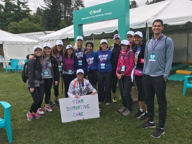 UHN_Supportive's tweet photo. Smiling faces as #TeamSupportiveCare completed their 25km hike at Boyd Conservation this past weekend! @OneWalkToronto https://t.co/wywNXf0SSM
