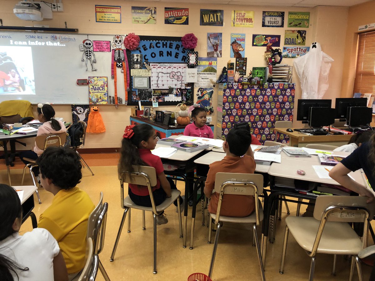bruni101's tweet photo. Pair Share Activity in Ms. Garcia’s 3rd grade class: I can infer that... #FunPurposefulLearning #BadgerProud https://t.co/ZhsLdqO3Hv