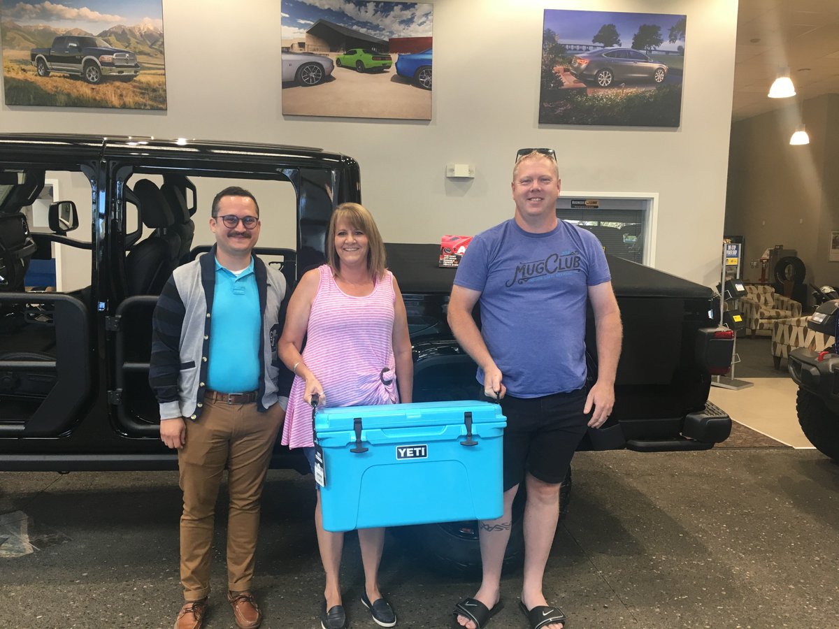 Congrats to the winners of the Yeti Cooler during our off-site sales event promo! Thanks to everyone that participated in the raffle. 

#inbend #bendoregon #yeticooler #smolichmotors #smolichnissan #smolichvolvo #smolichtruckcenter #raffleprize