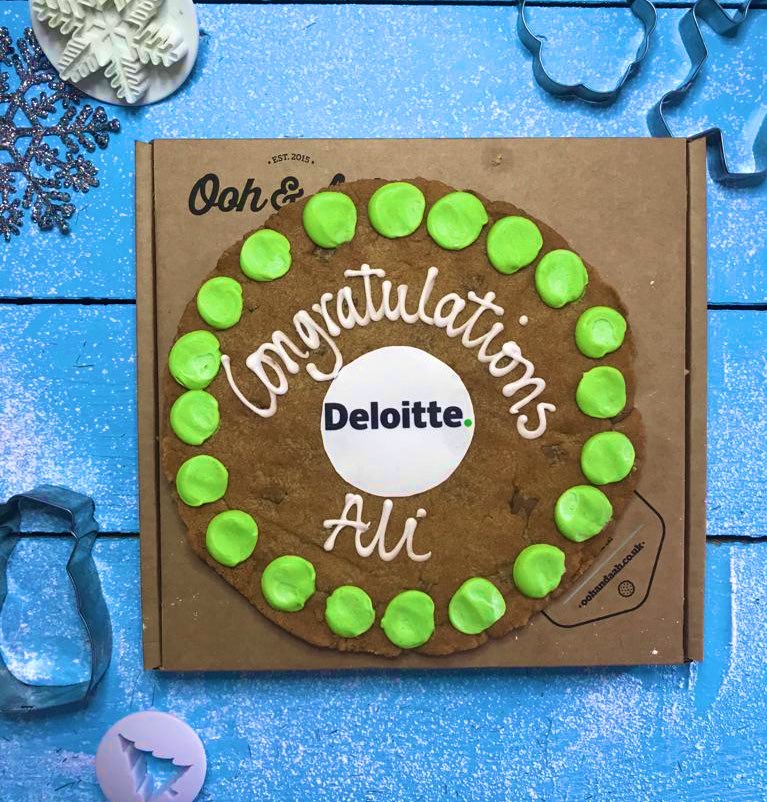 #staffappreciation is best shown in cookie form! That’s what the guys at @DeloitteUK think! #corporategifting #congratulations #branded #bespoke