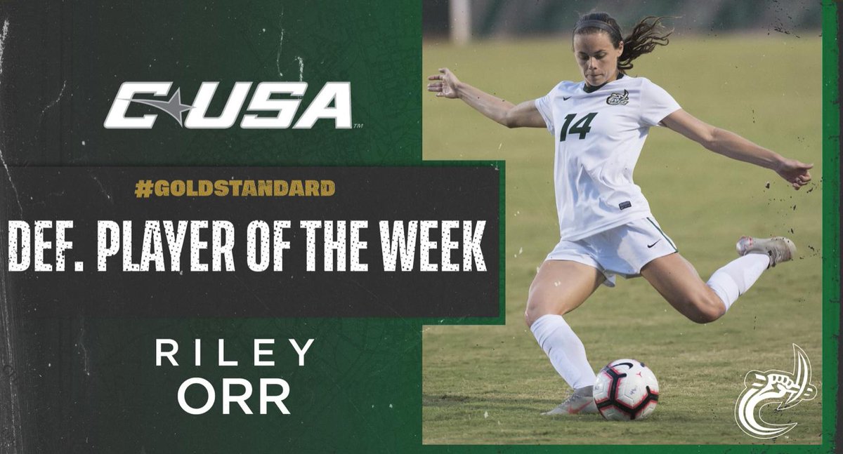 independence_sc's tweet photo. Congratulations to Riley Orr @ConferenceUSA Defensive Player of the Week @CharlotteWSoc #CISCalum https://t.co/lnMuyLKyHW