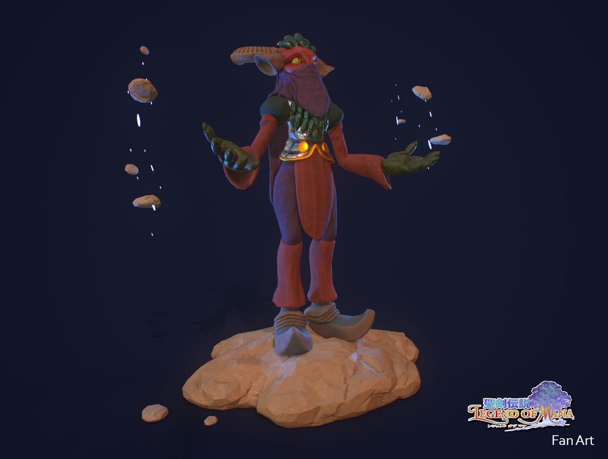 Tonzuko's tweet photo. I think I'll call my entry for #retrogasm2019 done now~
Mephianse from Legend of Mana for PS1.
More images and marmoset viewer on my artstation: https://t.co/TA5vCMjgNc
#3dart #retrogasm #zbrush #legendofmana #ps1 #gameart #polycount #mephianse https://t.co/o25yUxwS48