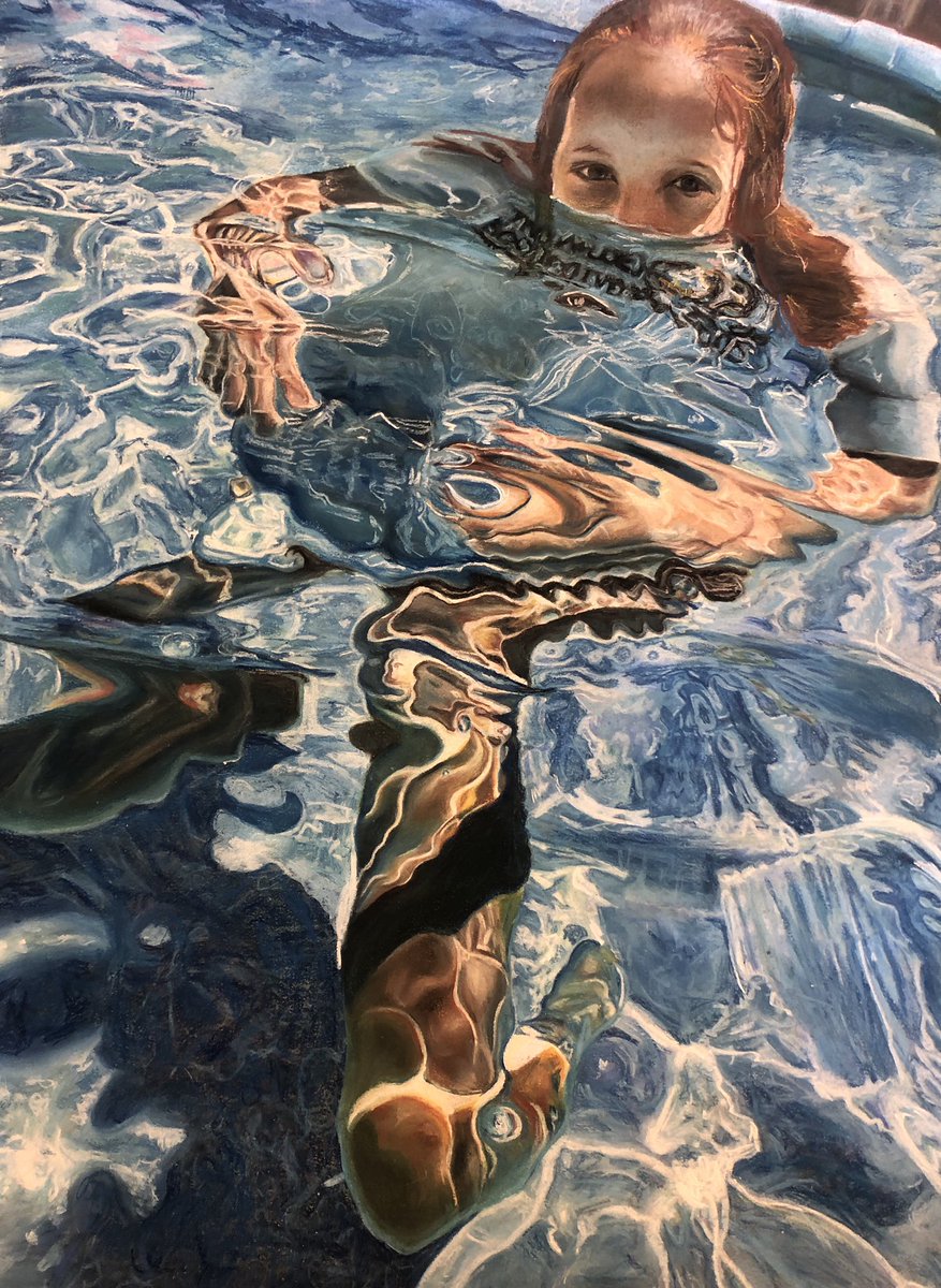 CluePics's tweet photo. The Avanced Art & Design 2 summer assignments came in today! The theme given was “Water”. They could do a drawing or a painting in any medium of choice. Here are a few results! @NorthColonieCSD @northcolonieart #summerassignment #shakerbisonartists #drawingwater https://t.co/1UA1wR8CXi