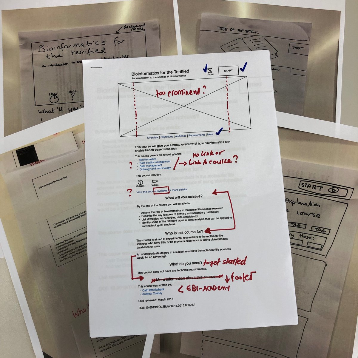 technorasis's tweet photo. We got invaluable feedback early on the design of the @emblebi Academy by showing a simple #wireframe to users. Many thanks to the @EBItraining team for participating in this #agile sprint and for enabling us to solicit this feedback. #ux4science https://t.co/YyUg4XvQ59