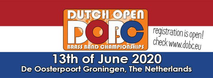 First bands have registered, we are waiting for more! #DutchOpen2020 #BrassBandChampionships Register now: dobc.eu