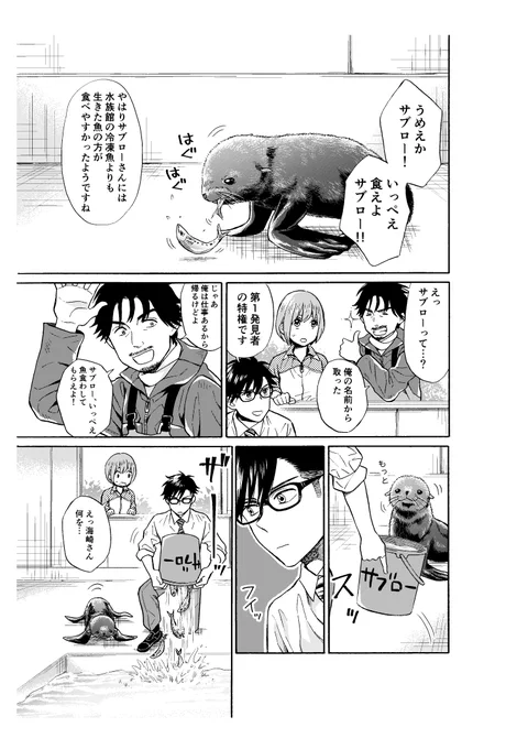 海辺に漂着したキタオットセイを拾った話 4/8 