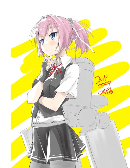 #艦これ版深夜の真剣お絵描き60分一本勝負
#艦これ版真剣お絵描き60分一本勝負_20190909
#不知火 