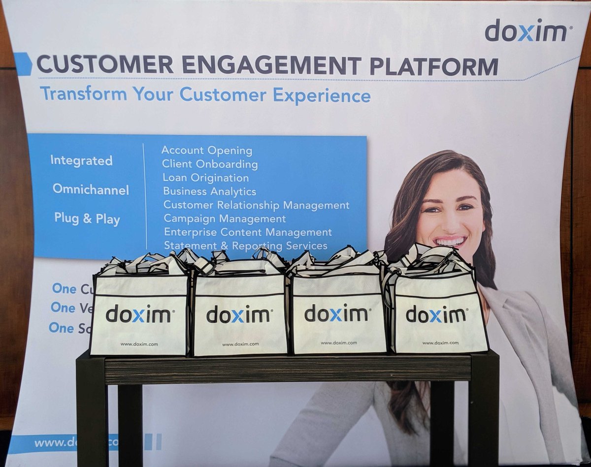 Doxim_Inc's tweet photo. Everything's set up for registration today at Doxim Exchange. Let's get this ball rolling! #DoximX2019 https://t.co/9Lhv2Wp0eS
