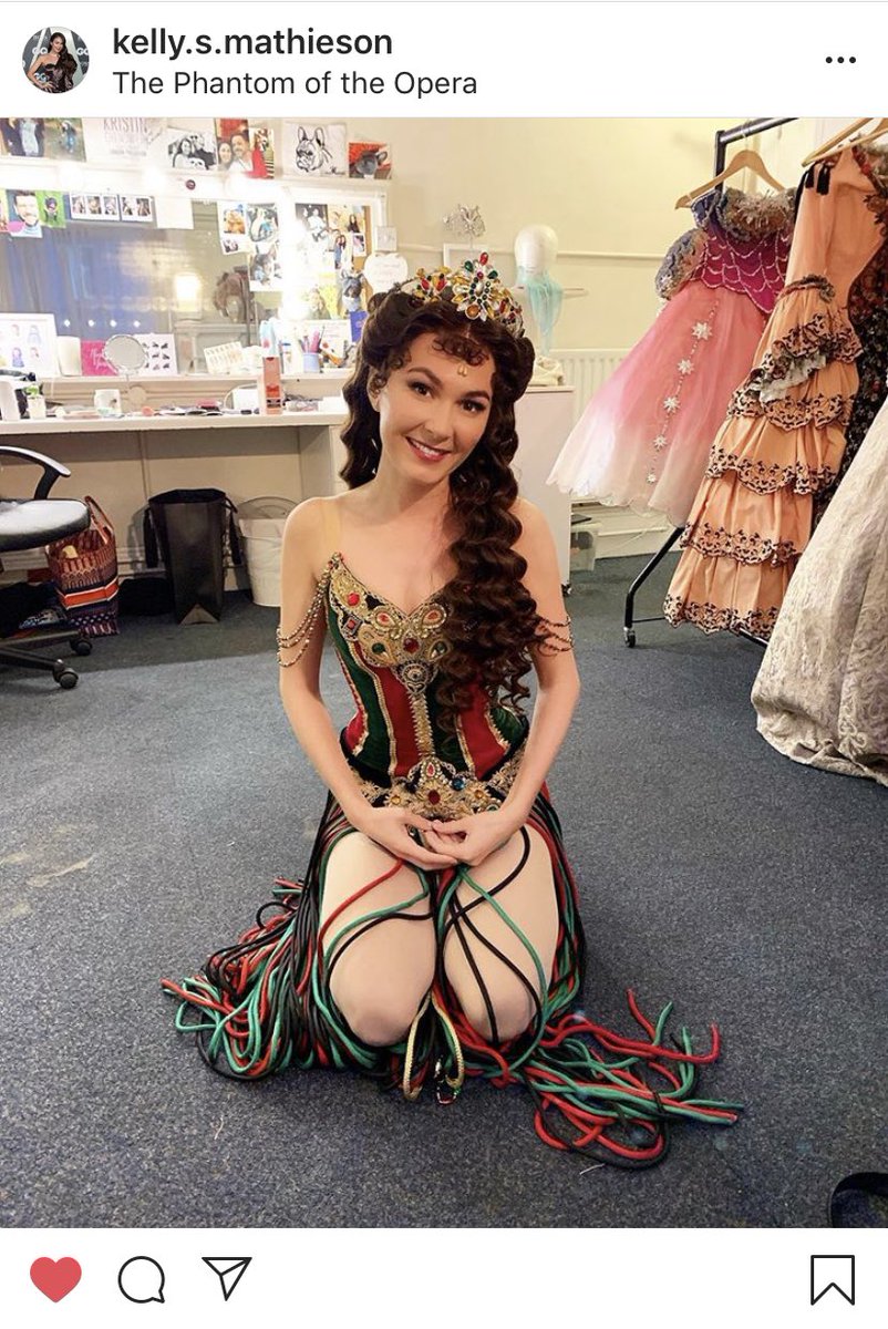 hlg180's tweet photo. HOW beautiful is @KellyMathieson as Christine?!?! #cannotdeal ❤️ 
#phantom #christine https://t.co/VRjtYn0Pod