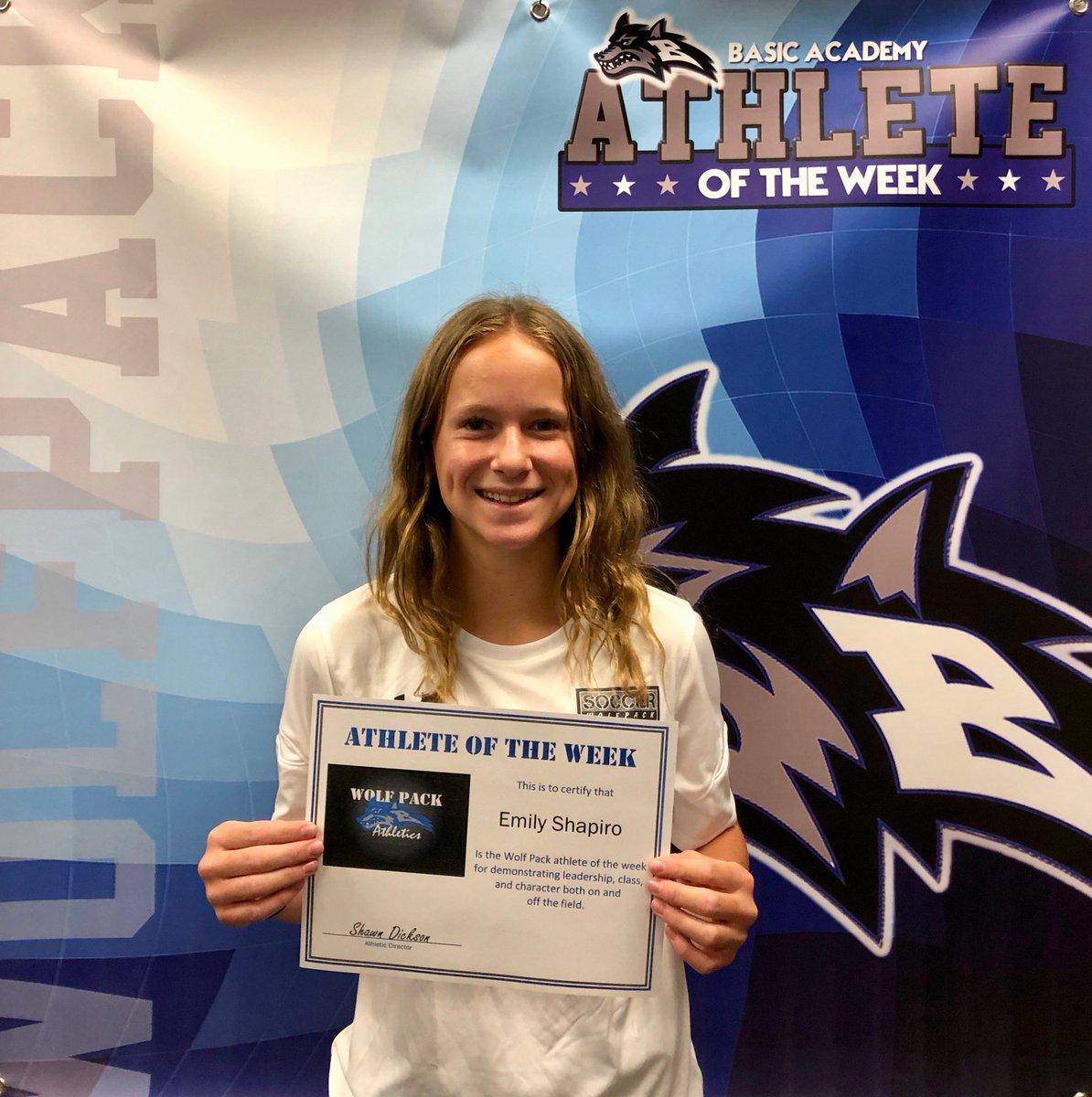 basic_academy's tweet image. Athletes of the Week:
Elijah Buchanan - He&apos;s a powerful influence on and off the field. He also ensures his teammates stay eligible.

Emily Shapiro - She has demonstrated teamwork and a never quit attitude. She shows up and puts in the work and continues to grow and learn.
