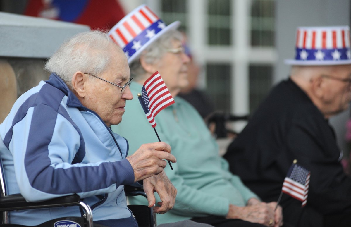 MelogranaPhoto's tweet photo. The New Bremen High School Pep Band performed for the residents at Elmwood Assisted Living Monday morning for Patriotic Day during National Assisted Living Week. Photo by Daniel Melograna/Daily Standard. #DailyStandard #NationalAssistedLivingWeek #Elmwood #NewBremenPepBand https://t.co/6aNDeKWAgD