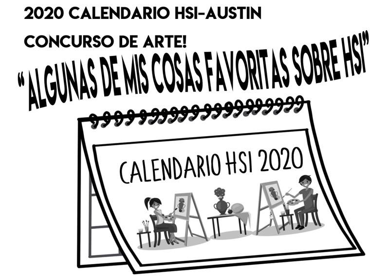 HSI_Austin's tweet photo. Just in time for the holidays! Our HSI PTO is hosting a student art contest to see which art pieces will end up on our "A Few of My Favorite Things About HSI!" 2020 calendar! 🎨📆🎨 Deadline for submissions is Friday, Sept. 27th! Stay tuned for pre-order info.! #HSIPride https://t.co/tTr9mt1hPk