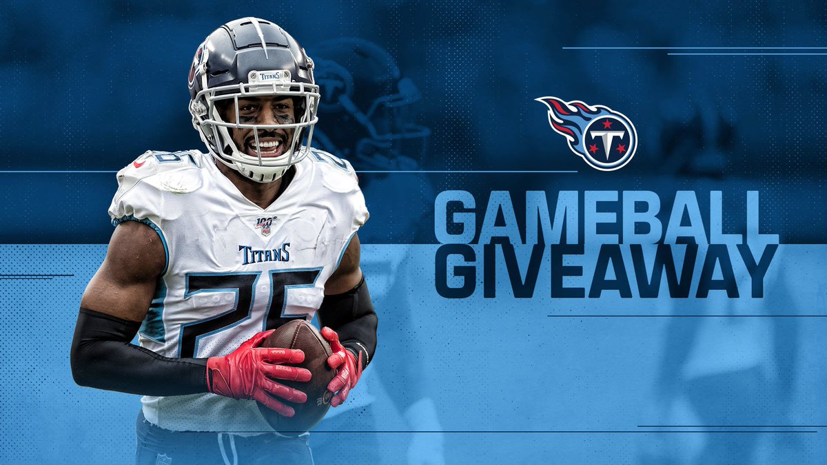 Titans's tweet photo. #Titans Game Ball Giveaway 🏈

Celebrate the win over the Browns in a special way.

RETWEET and follow @Titans for the chance to win an official victory game ball from Cleveland. https://t.co/4AGOvoLUh4