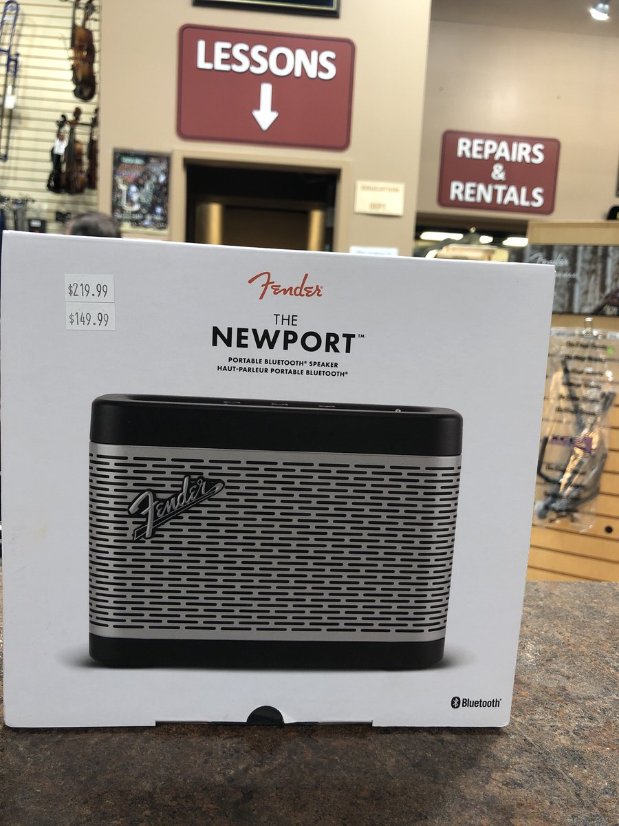 SwingCityMusic's tweet photo. This new Bluetooth speaker from Fender is great! The 30 watt tri-driver system gives you fantastic tone and the usb port allows for easy charging wherever you are! #swingcitymusic #fender https://t.co/RNeP35fo1t