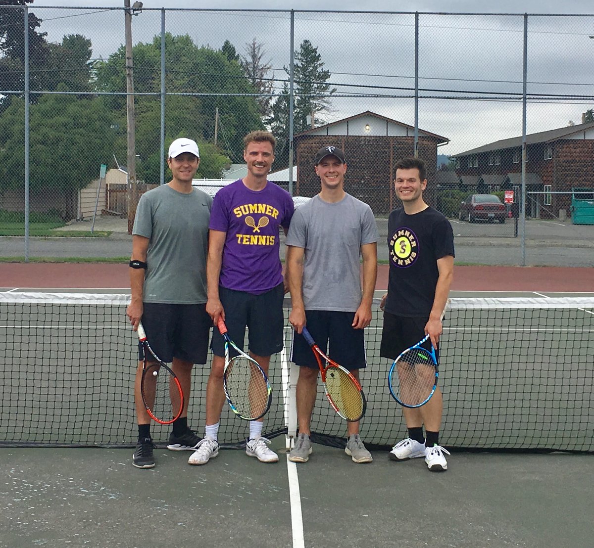 Former Spartan teacher/coach and 2008 alum take title at 7th annual SHS alumni tennis match. bit.ly/2kD8X6F