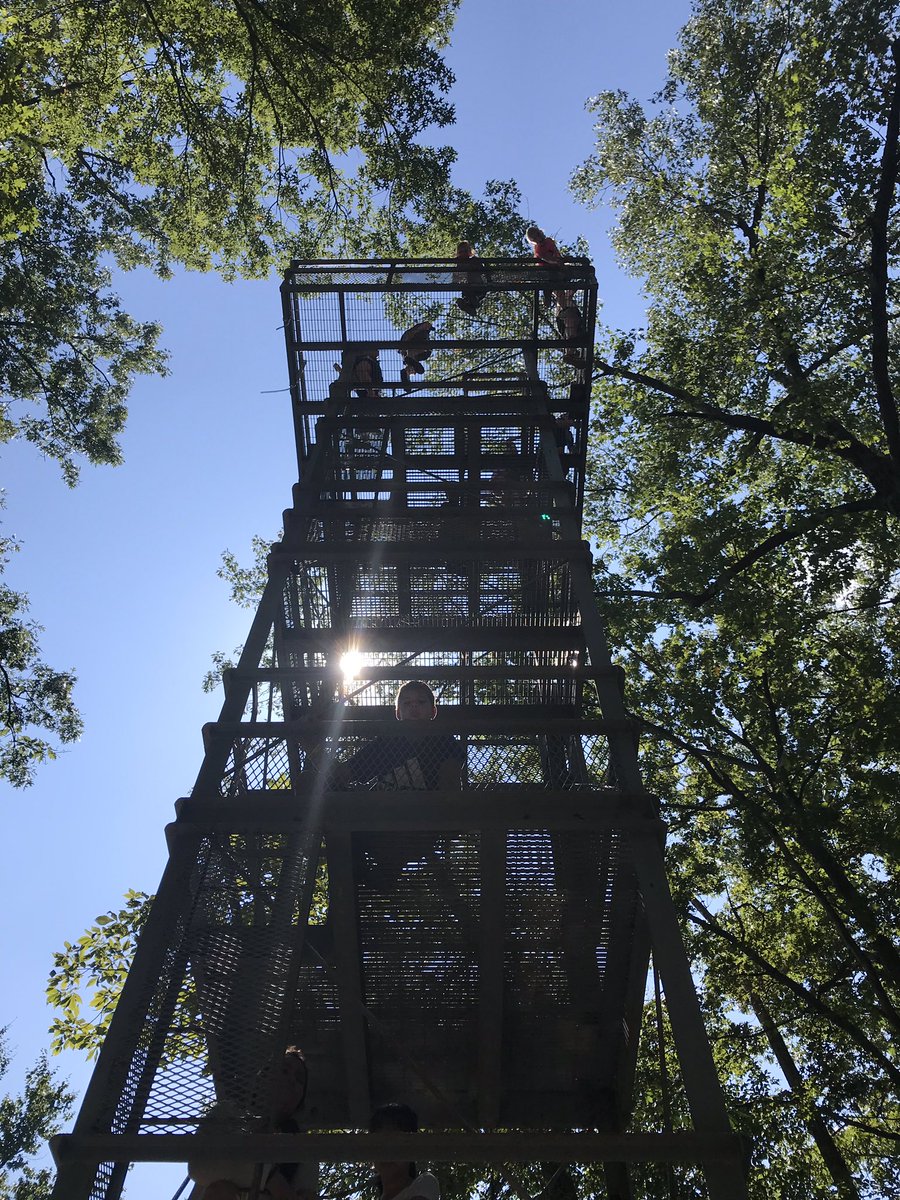 stovall_mrs's tweet image. From high atop Pete’s Tower @campkern it’s Team Tenacity!  #ProjectTrust #BeNiceOutThere #KingsStrong