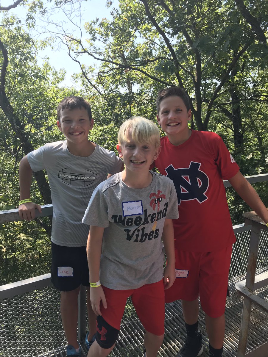 stovall_mrs's tweet image. From high atop Pete’s Tower @campkern it’s Team Tenacity!  #ProjectTrust #BeNiceOutThere #KingsStrong