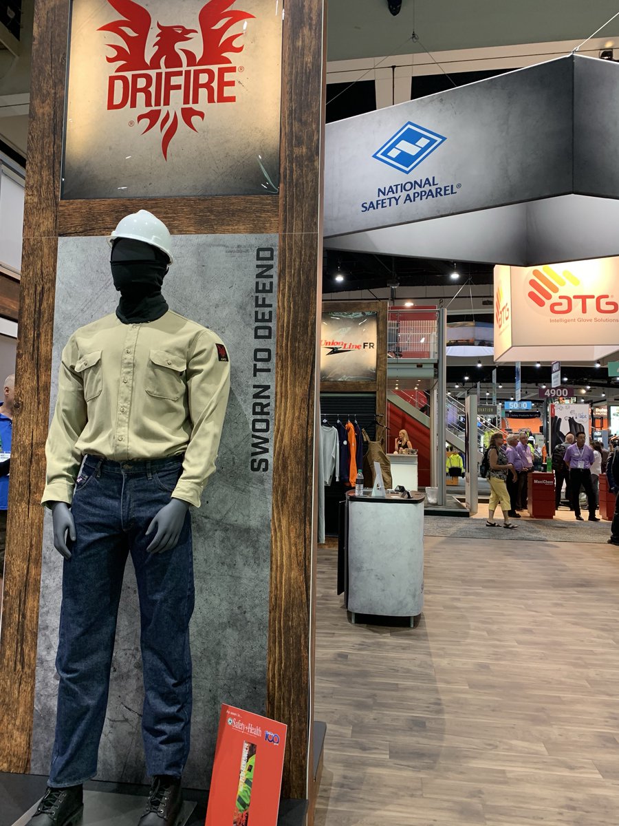 thinkNSA's tweet photo. National Safety Apparel is at #NSC this week. Check out our latest women’s FR brand, @hautework at our newly designed booth, #4635!
.
.
.
.
.
#thinkNSA #DRIFIRE #TECGEN #HauteWork #innovatingforyou #highperformance #FRclothing #facesofNSA https://t.co/axZKRm0qpt