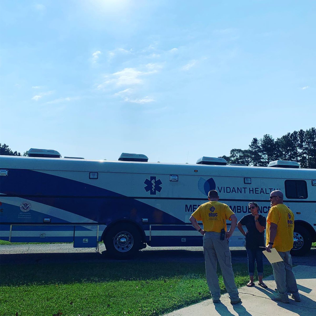 EasternHPC's tweet photo. Ongoing efforts continue for Dorian recovery. EHPC staff transported patients from Warrenton NC back to their home in Swan Quarter yesterday (about 3 hours away). Long day, but happy we could help. #easternhpc https://t.co/oa8Djdby3E