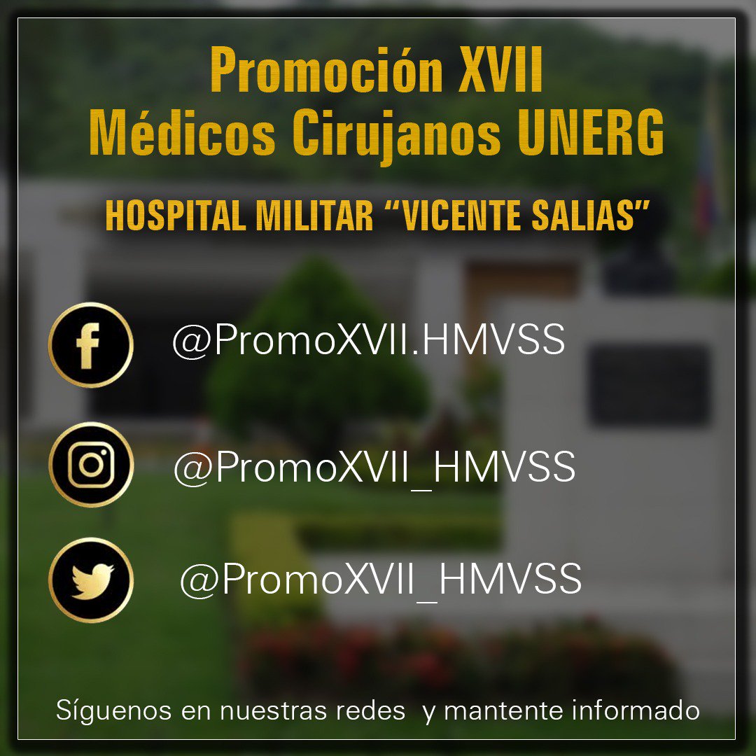 PromoXVII_HMVSS's tweet photo. Siguenos y mantente informado!!! 
#HMVSS #SomosPromoV #UNERG #PromoXVII #Medicina #Caracas #Venezuela https://t.co/e98mDdMNuW
