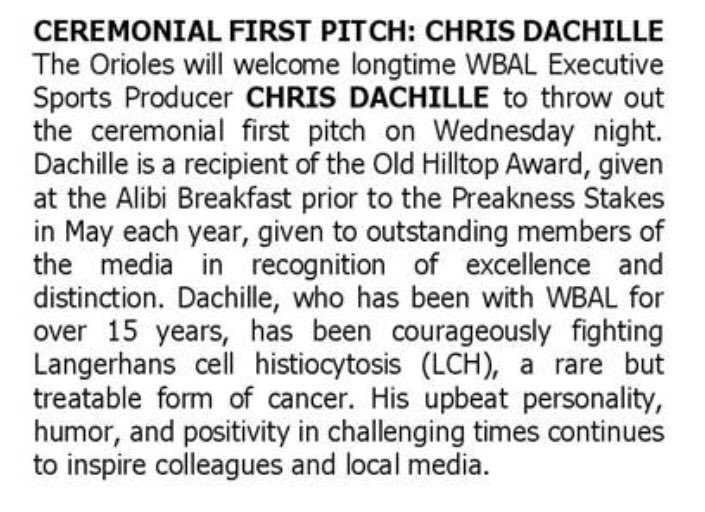 ScottWykoffWBAL's tweet photo. See you Wednesday night at the @Orioles @Dodgers game at #OPACY and get to your seat EARLY to see @wbaltv11’s @WBALDash throw out the ceremonial first pitch! #DashStrong!!! A fellow @PreaknessStakes Old Hilltop Award winner #ThrowAStrike @masnOrioles @OriolesPR #ThanksWarehouse! https://t.co/lEANRxVbv5
