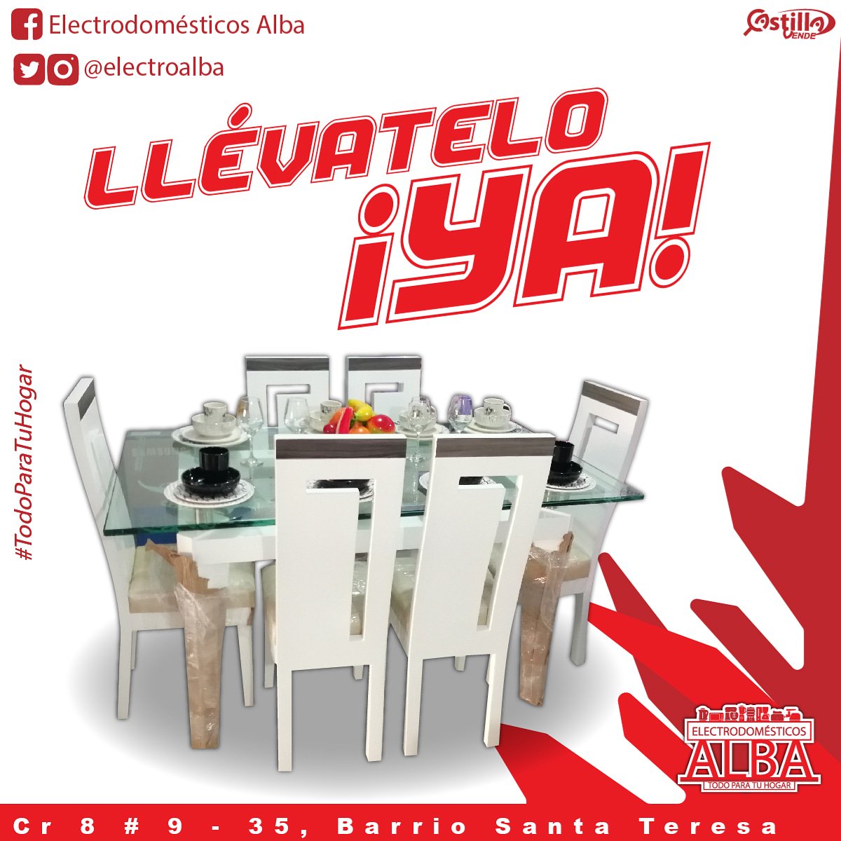Electroalba's tweet photo. La elegancia de tu hogar a un solo paso. #TodoParaTuHogar #CastillaVende #AmorYAmistad https://t.co/IApZs4DY8H
