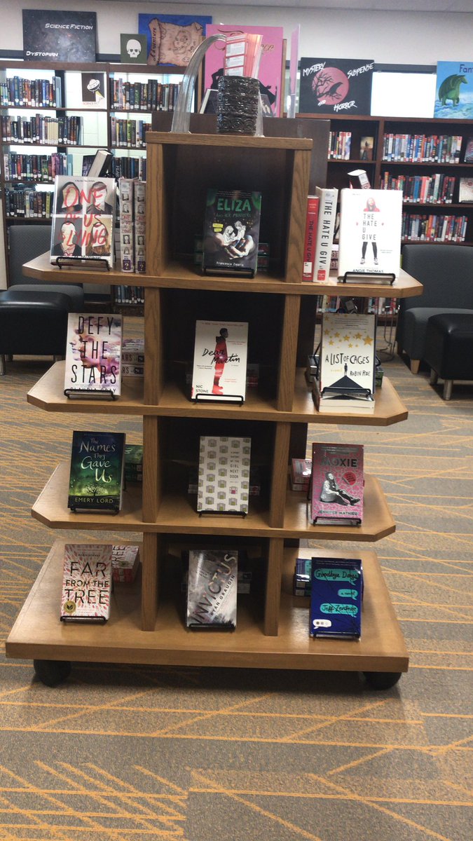 Library_JCHS's tweet photo. Our extra Gateway nominees just came in! Read three of these great books, Jays, and vote for the state winner in the Spring. #jaysread @JCSchoils_lib https://t.co/N9kNt54wCV