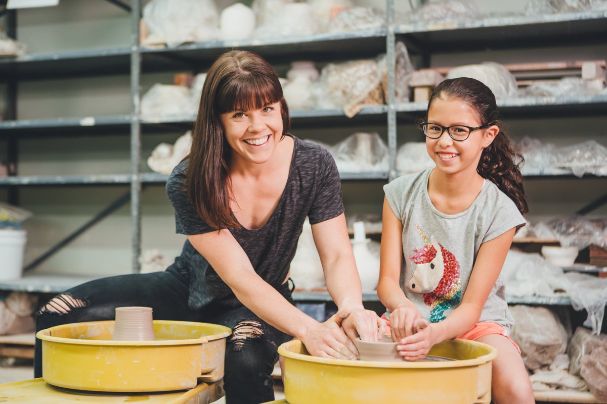 Unplug with Mud and experience hands-on clay activities, including trying the Potter’s Wheel, at our OPEN HOUSE and FREE CLAY DAY, this Saturday, Sept. 14, 1 - 4pm. Fun for the whole family! #Clayartcenter #westchesterevents