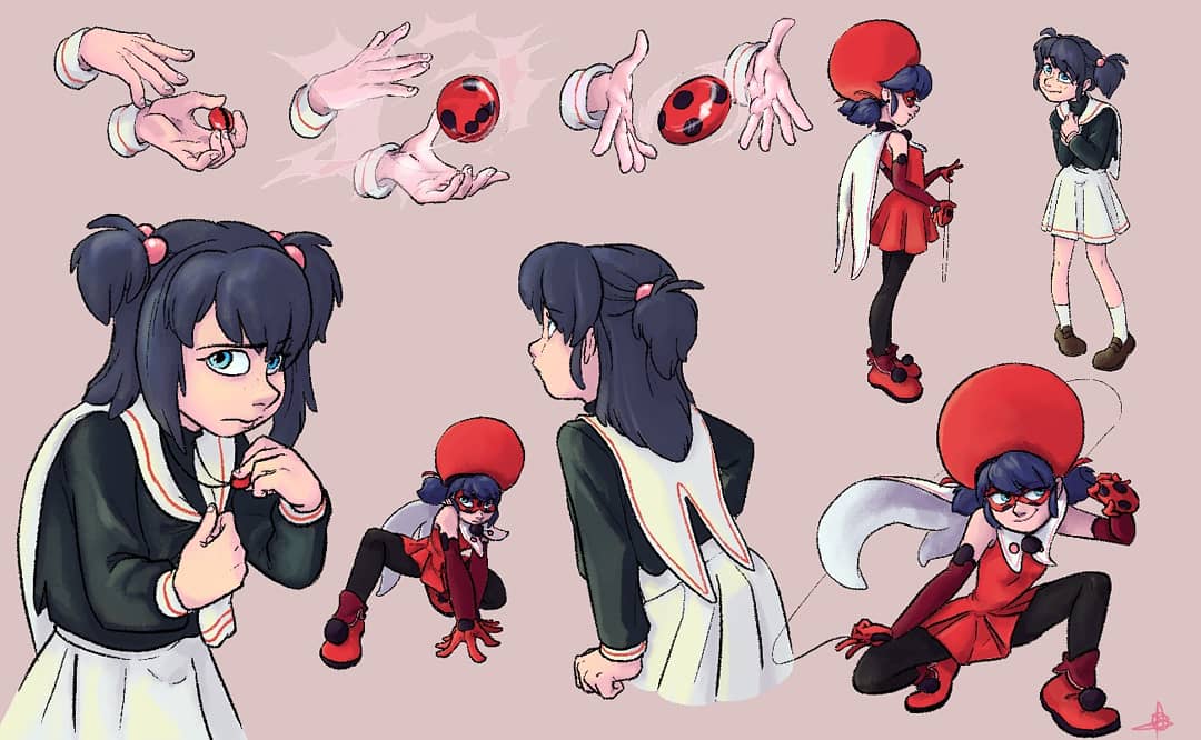 Wena3lle's tweet photo. I love MLB and I love CCS
So. I combined them OwO
#miraculousladybug #mlb #ladybug #catnoir #shaolan #sakura #marinettedupaincheng
 #adrienagreste #au #cardcaptorsakura https://t.co/Ym5s5V1xH9