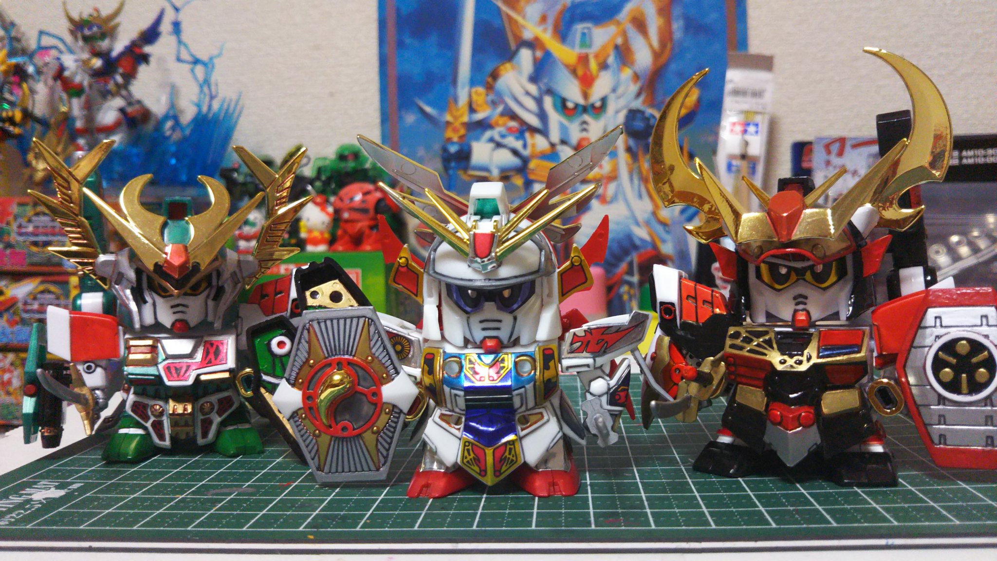 ガン消し 武者衛府弓銃壱 武者全武装頑駄無 武者激闘頑駄無 レアカラー