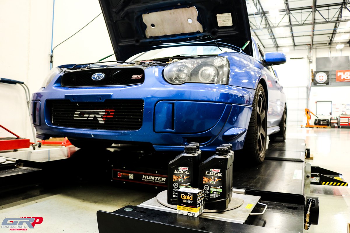 GRPerf's tweet image. Conor came by today for his regularly scheduled oil change. If you&apos;re due, be sure to give us a call! 

#grp #grahamrahalperformance #highperformancevehicles #highperformancequality #subaru #wrx #sti #allwheeldrive #builtmotor #castrol #castroledge #gtx #IAG