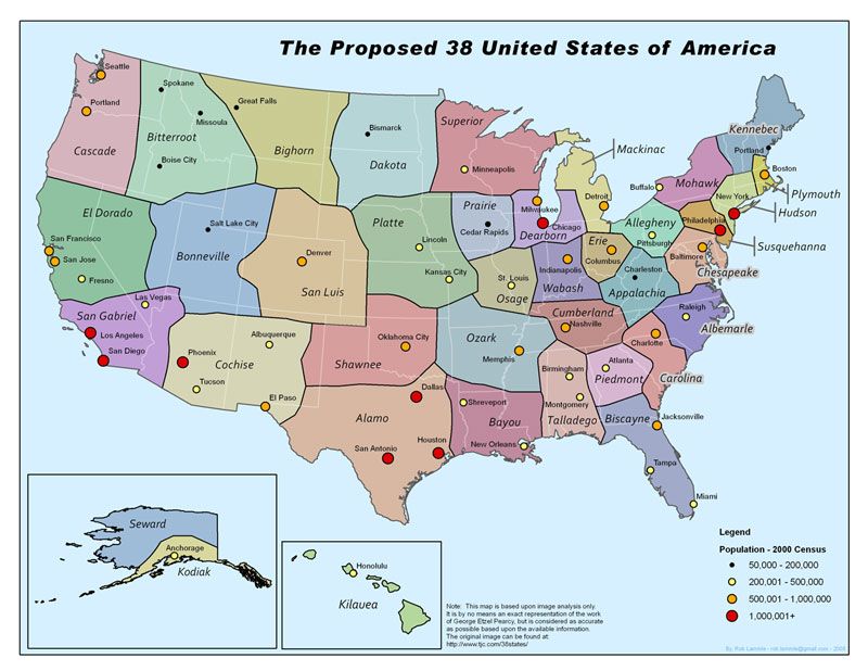 Us$73 Map This map from 1973 simplifies US geography and only leaves 38 states ...