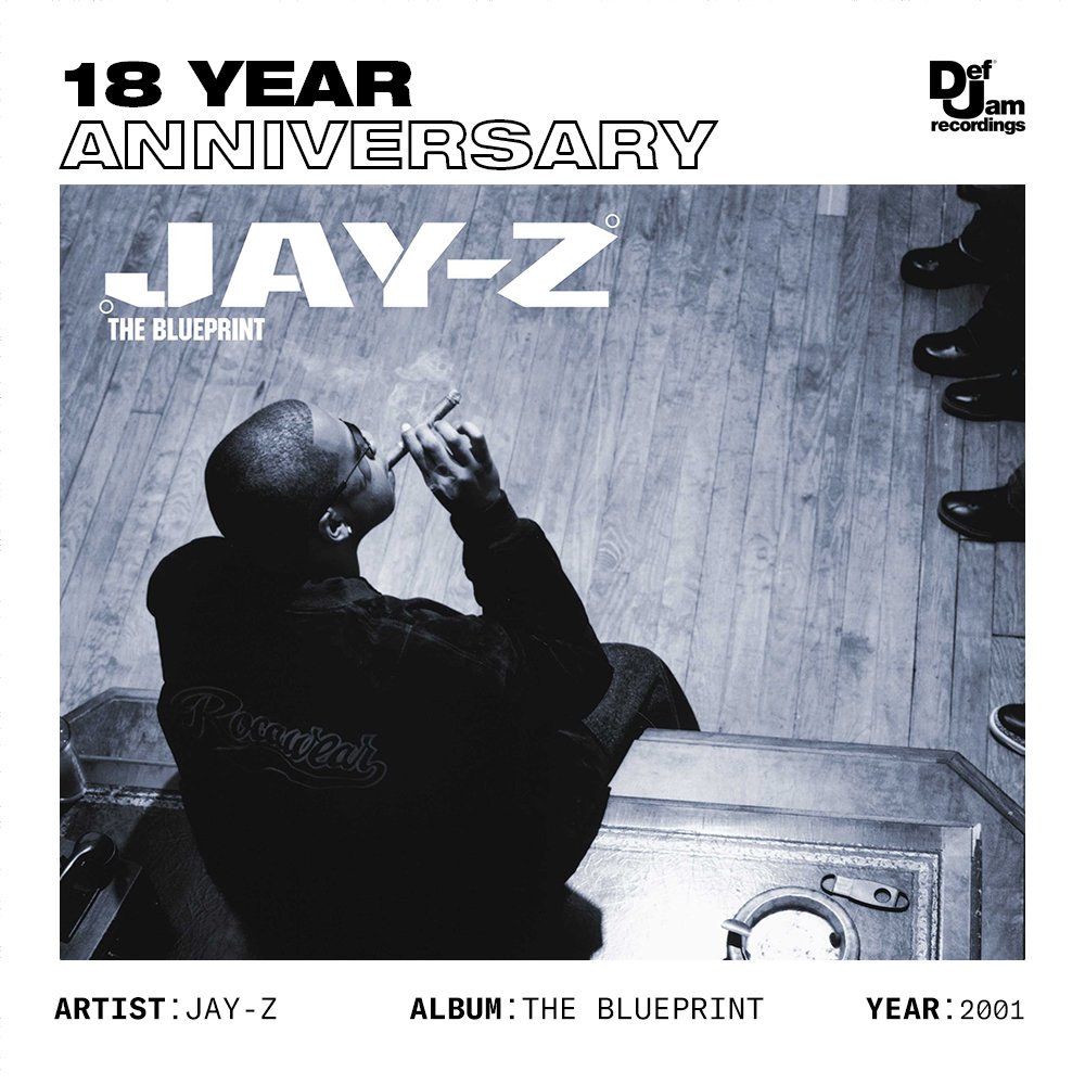 defjam's tweet photo. 18 years ago today, Hov dropped 'The Blueprint'

‘The Blueprint’ was inducted into the Library of Congress’ National Recording Registry which celebrates “culturally, historically, or aesthetically significant” recordings. 

He became only the 9th hip-hop act to be inducted. https://t.co/TKJLA5OsxX